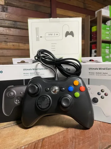 Controle Xbox 360 com Fio TV PC ENTREGAMOS COM GARANTIA
