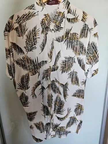 Camisa social estampada