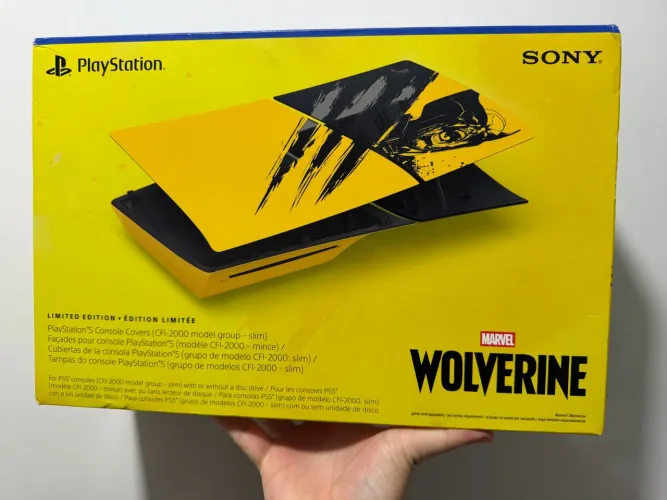 Tampas PS5 Slim Marvel?s Wolverine - Edição Limitada (Leia Descrição)