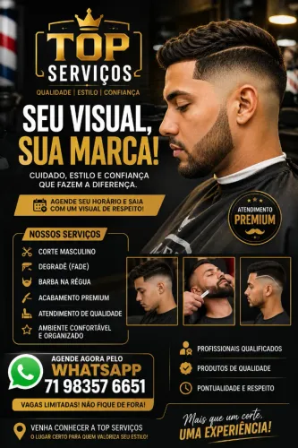 BARBEARIA PROFISSIONAL | Cortes Masculinos, Degradê, Barba e Acabamento Premium | Agende