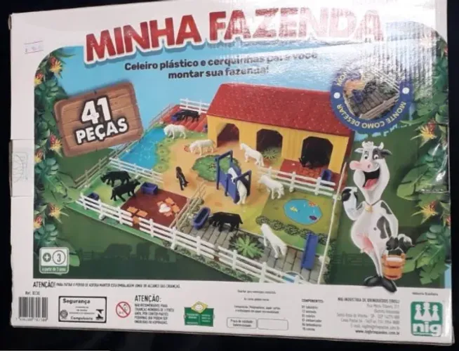 Brinquedo Mini Fazenda 41 Peças
