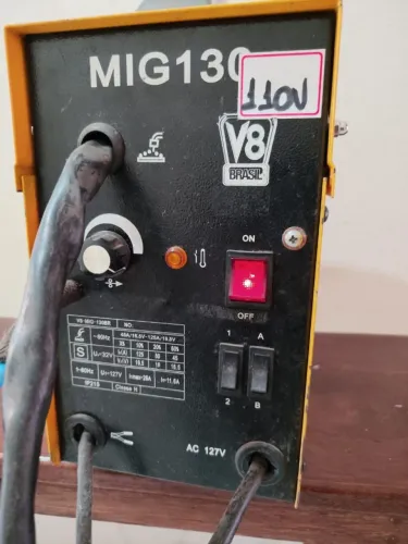 Máquina de solda mig 130 sem gás