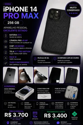 iPhone 14 Pro Max 256 GB - Excelente estado