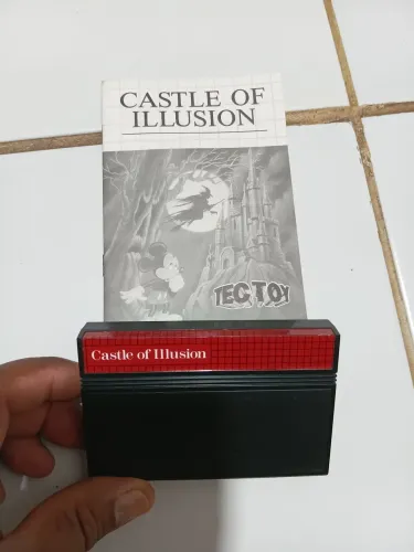 Castle of Ilusion Manual+jogo Master System 