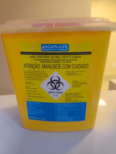Embalagem coletor perfurantes Agulhas capacidade de 13 litros