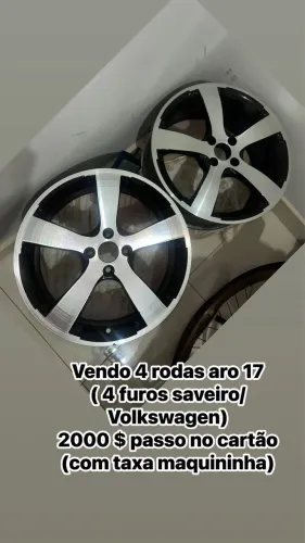 Rodas aro 17, 4 furos. ( saveiro-Volkswagen)