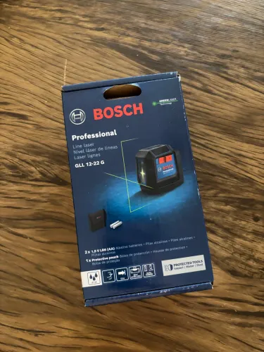 Bosch Nível a Laser verde GLL 12-22 G, 12m suporte giratório