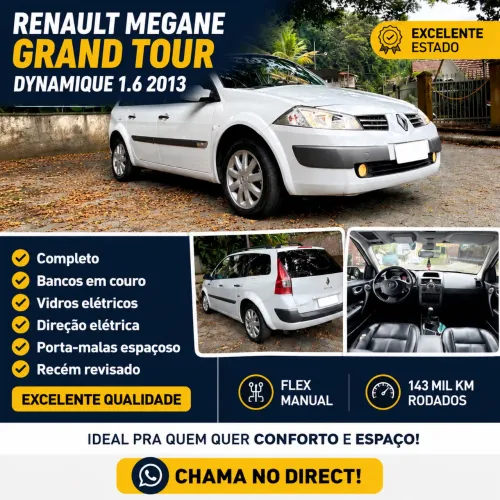 Renault Megane Grand Tour Dynam. Hi-flex 1.6 16V 2013