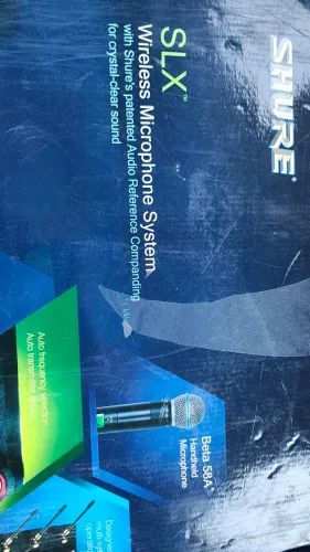 Microfone s/ fio Shure SLX4 Sm 58.