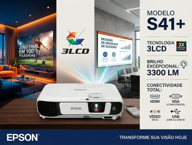 Projetor Epson Power lite s41+
