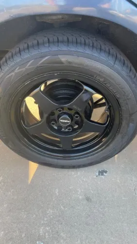 Rodas Rodera Evo 4x100 4x108 Tala 6.5 Aro 15 Com Pneus 195/55 Novos 