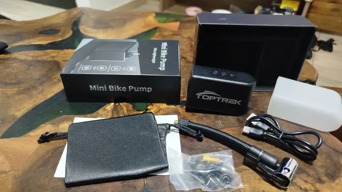 Mini bomba elétrica p/ bicicleta 100psi
