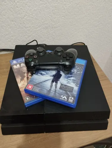 Ps4 10 jogos digitais 2 físico controle original