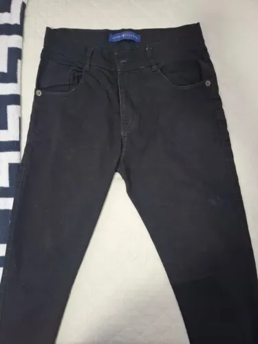 Calça jeans preta masculina 