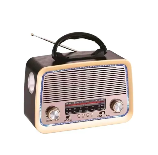 Radio Retro Portátil Bateria Recarregável A-3199