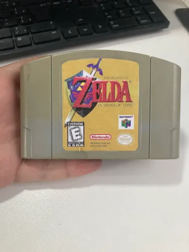Jogo original N64 Zelda Ocarina of Time. Com as duas travas. Relabel. Envio OLX PAY
