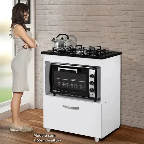 Suporte para cooktop 5 bocas e forno