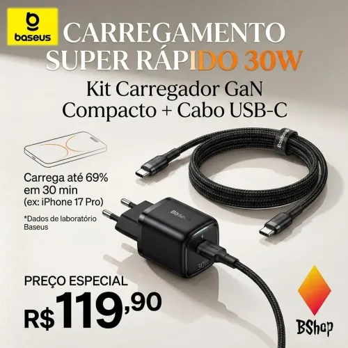 Carregador Baseus 30w 
