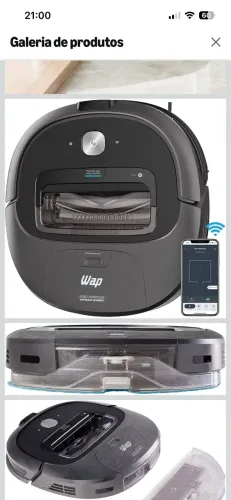 WAP Aspirador de Pó Robô ROBOT WCONNECT 3 em 1, 17VDC Bivolt
