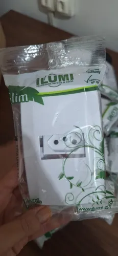 Tomada Elétrica Ilumi Slim Padrão NBR14136 - KIT COM 5