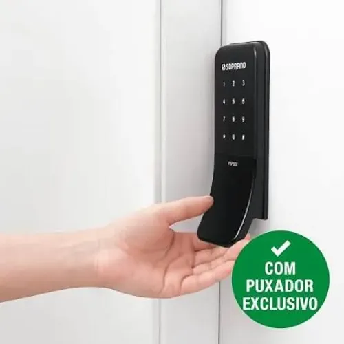Fechadura eletrônica, sobrepor, marca Soprano