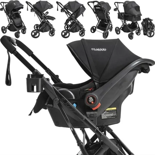 Carrinho de bebe kiddo vox + bebe conforto