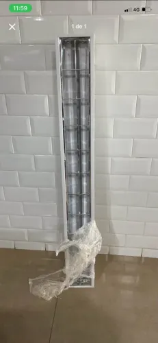 ? Luminária Embutida LED T8 - Nova