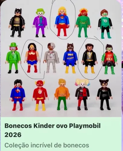 Bonecos kinder Playmobil