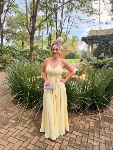 Vestido amarelo veste 40/42