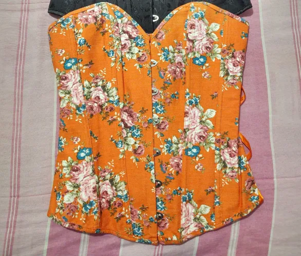 Corselet Laranja Tamanho M