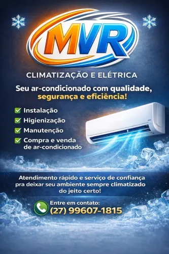 Servições de climatização e refrigeração.