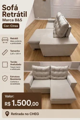 Sofa retrátil B&S