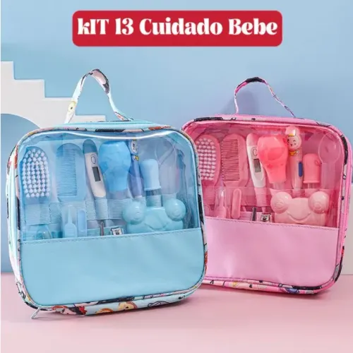 Kit 13 Peças Higiene Cuidado Bebê Recém Nascido Essencial Peças Cuidados Com O Bebê