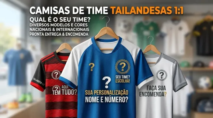 Camisas de Time Tailandesas de Alta Qualidade - Nacionais e Internacionais