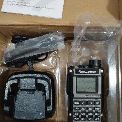 Rádio Comunicador HT Multi banda Quansheng UV-K1 (8) novo completo