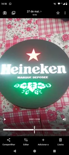 Luminoso redondo Heineken 
