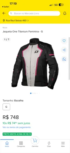 Jaqueta ONE, tamanho M