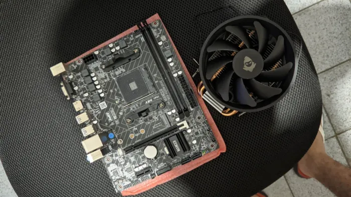 Placa Mae Mancer A520M DX e Cooler