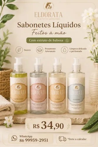 Sabonete líquido artesanal