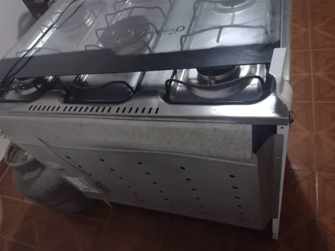 Fogão Esmaltec Ilha Bela 5 Bocas Acendimento Automático - Branco