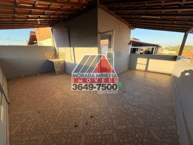 Cobertura para Aluguel em Santa Luzia - 2 Quartos, 2 Varandas e 1 Vaga (R$ 1.500)