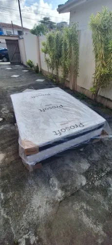 Cama box. Casal 12cm de espuma.