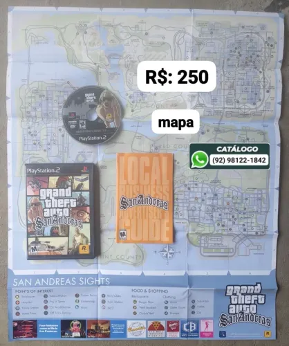 Grand Theft Auto San Andreas = R$: 250