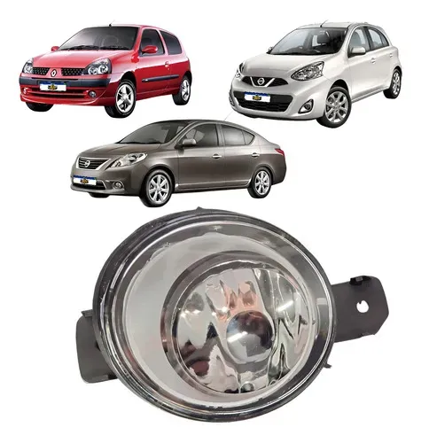 Farol Milha Clio March Versa Master 2013 A 2019 Esquerdo Cristal