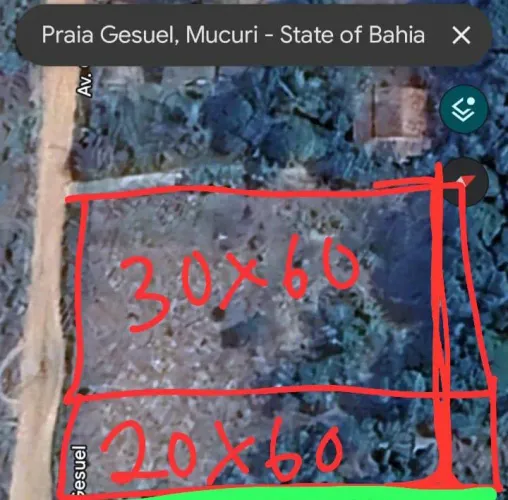TERRENO NA PRAIA DO GESUEL - Mucuri-ba 