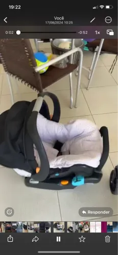 Cadeirinha de balanço, baby conforto e andador toca música !! 