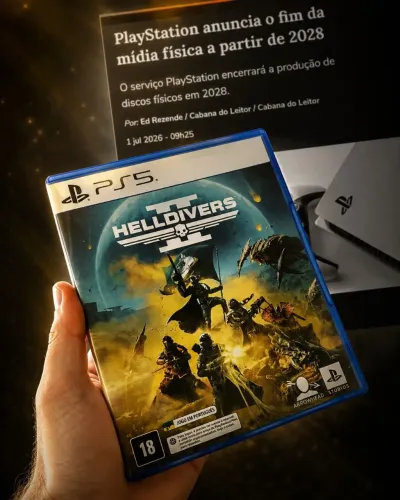 Helldivers II 2 PS5 - FIM DA MÍDIA FÍSICA!