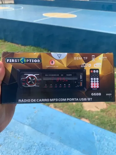 ? Rádio Automotivo MP3 Bluetooth First Option 6688 - Novo na Caixa