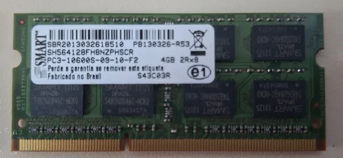 2 Memória SMART notebook 4Gb DDR3 - 1333 / 1600Mhz