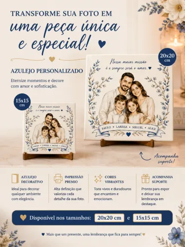 Azulejo personalizado para familia